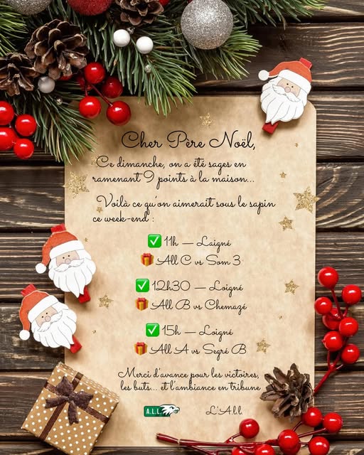 🎅 ALLÔ PÈRE NOËL ? C'EST L'A.L.L. ! ✉️